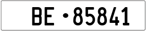 Truck License Plate